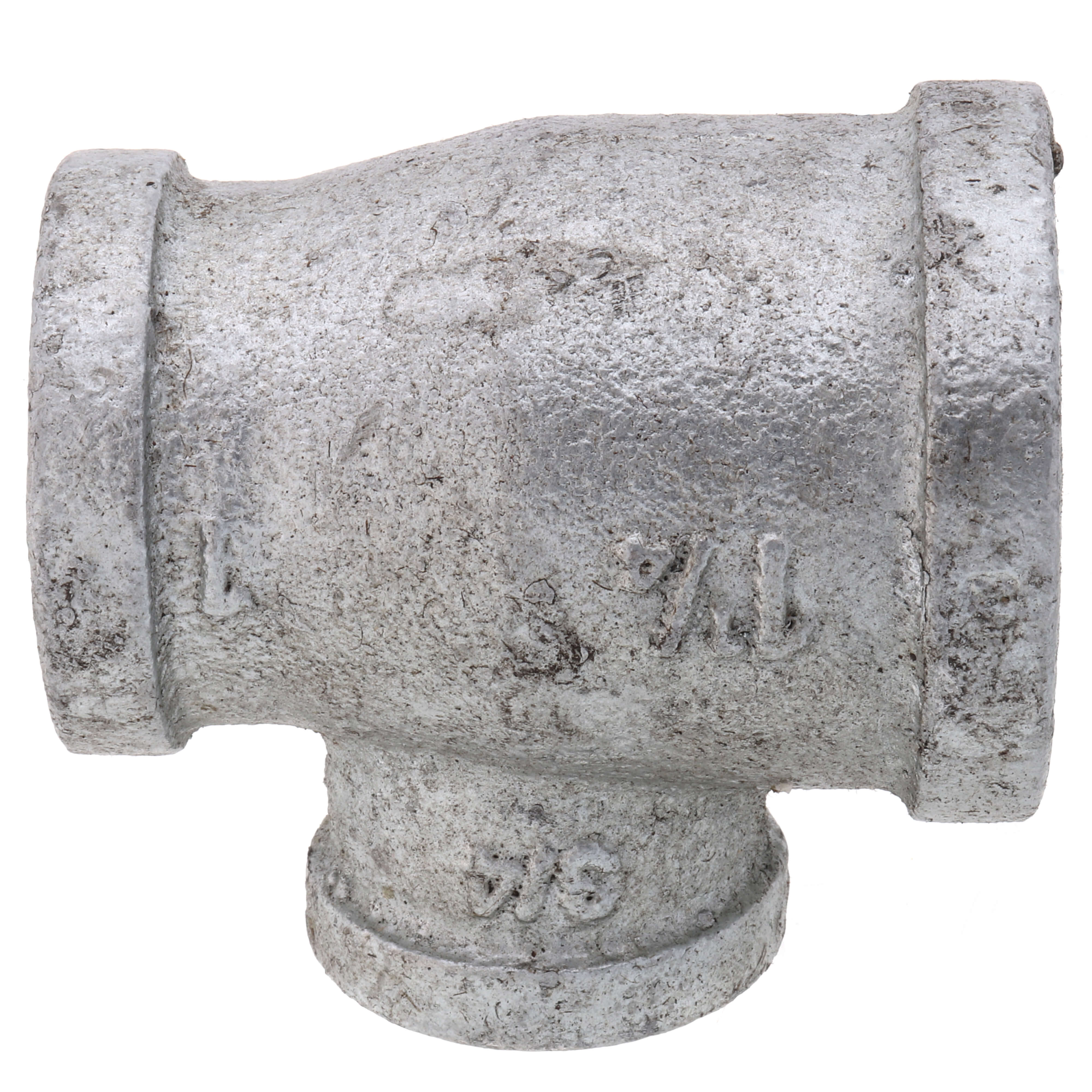 EVERFLOW Everflow GMRT1413 Galvanized Reducing Tee 1-1/4 x 1 x 3/4