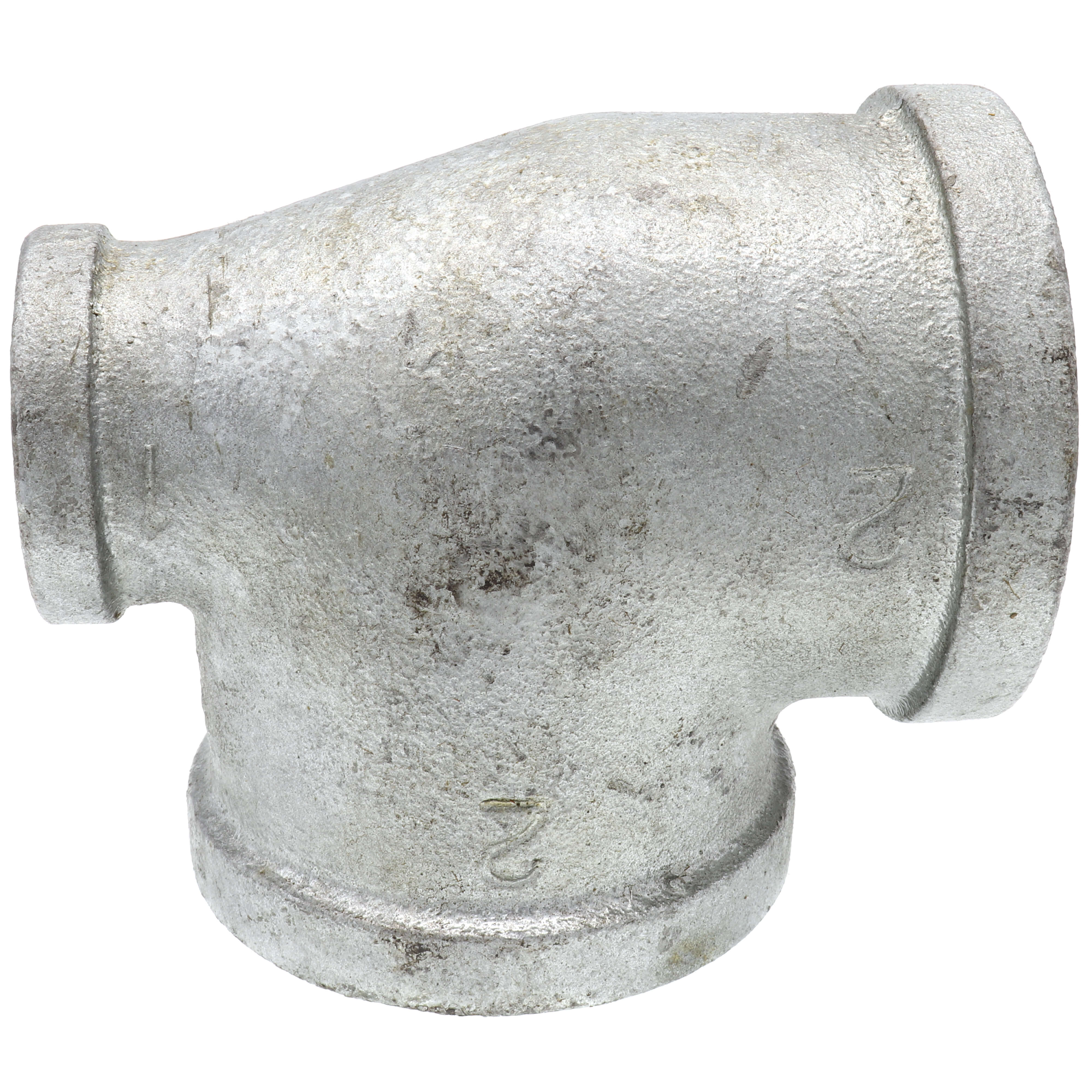 EVERFLOW Everflow GMRT2011 | 2 X 1 X 2 Galvanized Reducing Tee | 3 Sizes