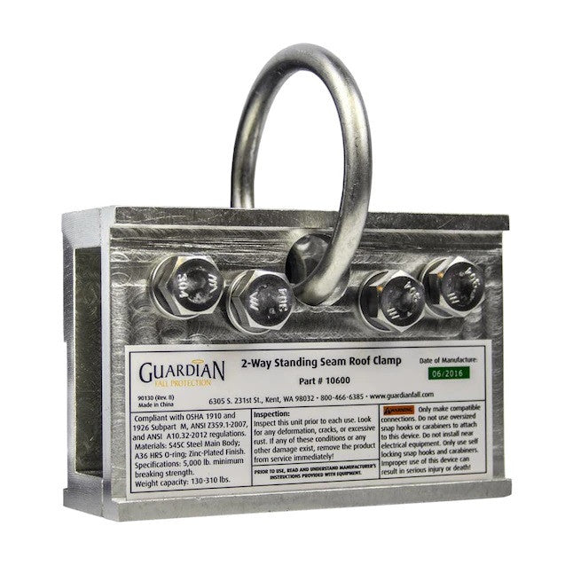 GUARDIAN FALL PROTECTION 10600 ROOF CURB ADAPTERS