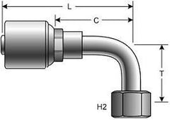 GATES 10G-10FFORX90S PIPE FITTINGS