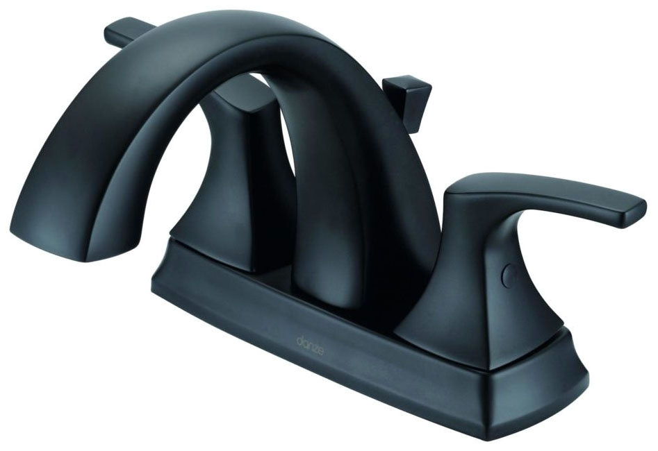 GERBER Gerber D307018BS Vaughn 2H Centerset Lavatory Faucet 1.2gpm Satin Black
