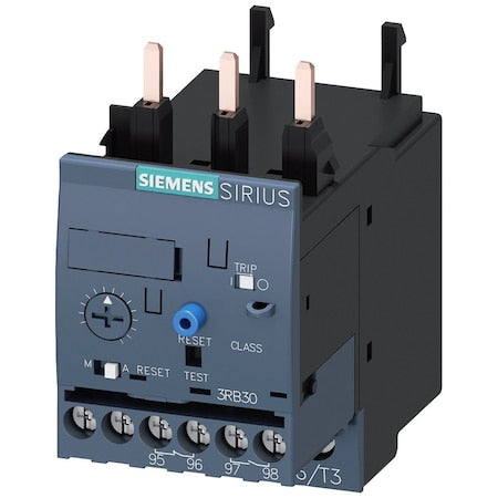 SIEMENS Siemens 3RB3026-1SB0 Overload Relay 3-12 Amp 690 VAC 1NO 1NC 3-Pole Electronic Solid State