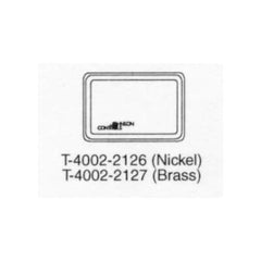 Johnson Controls T-4002-2127 Metal Thermostat Cover Horizontal Concealed Brass
