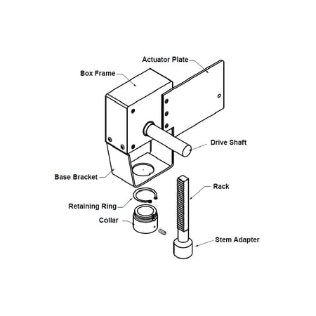 BELIMO Belimo UGLK1008 Retrofit Kit for Siebe 1.5 to 2 inch VB9 Pre 94