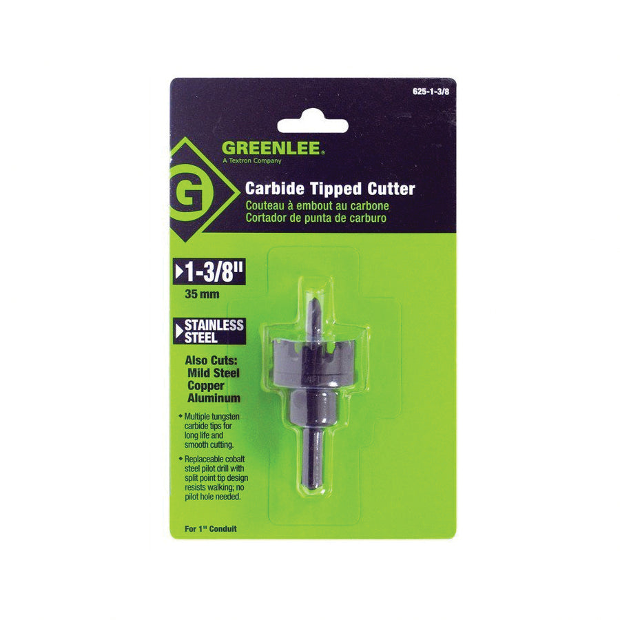 GREENLEE Greenlee 625-1-3/8 Tungsten Carbide Tipped Hole Saw
