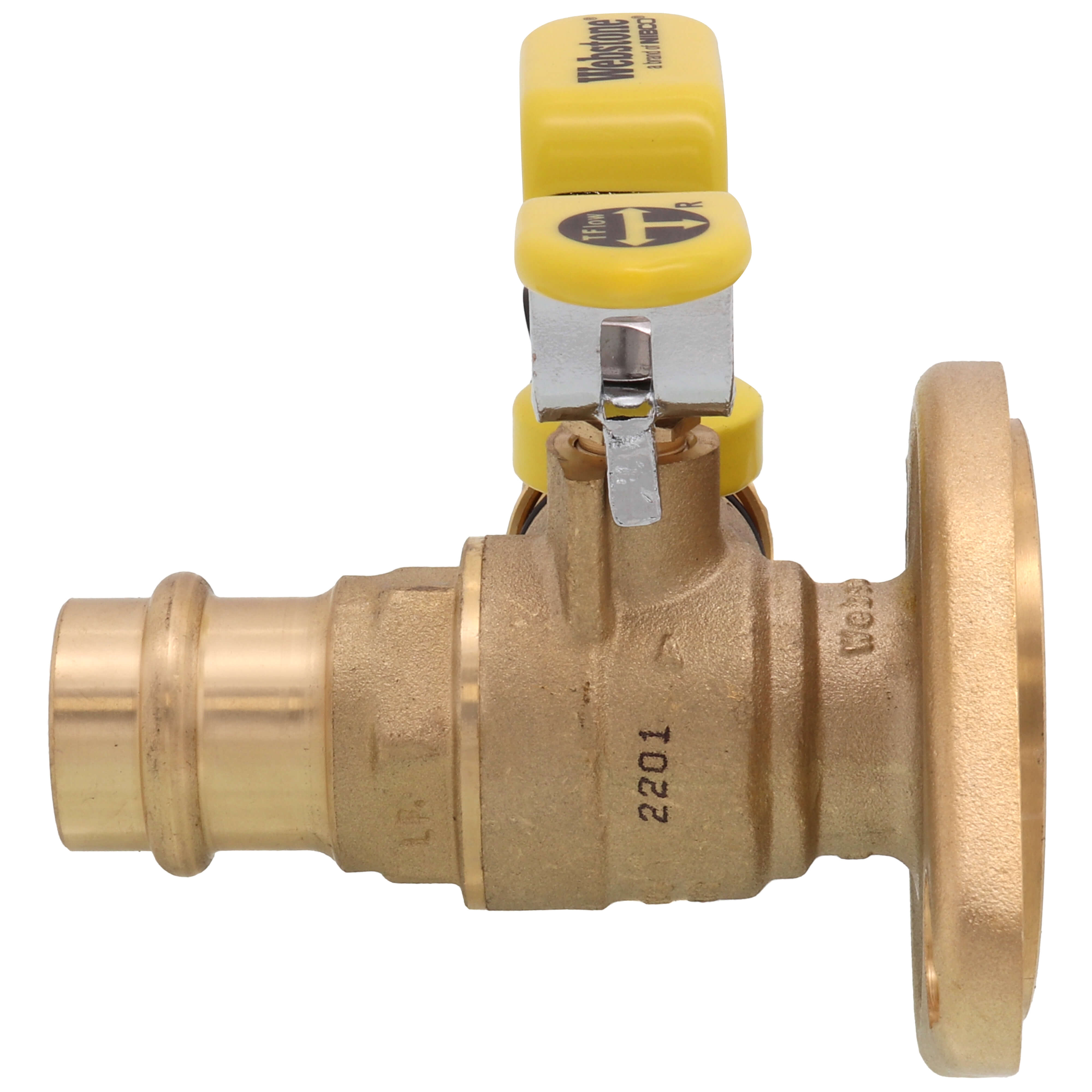 WEBSTONE Webstone H-81413WHV 3/4 Press x Rotating Flange Lead-Free Isolator with Multi-Function Drain