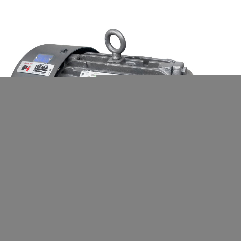 US MOTORS Nidec HD2P3E 2 hp 1200 RPM 184T Frame Electric Motor
