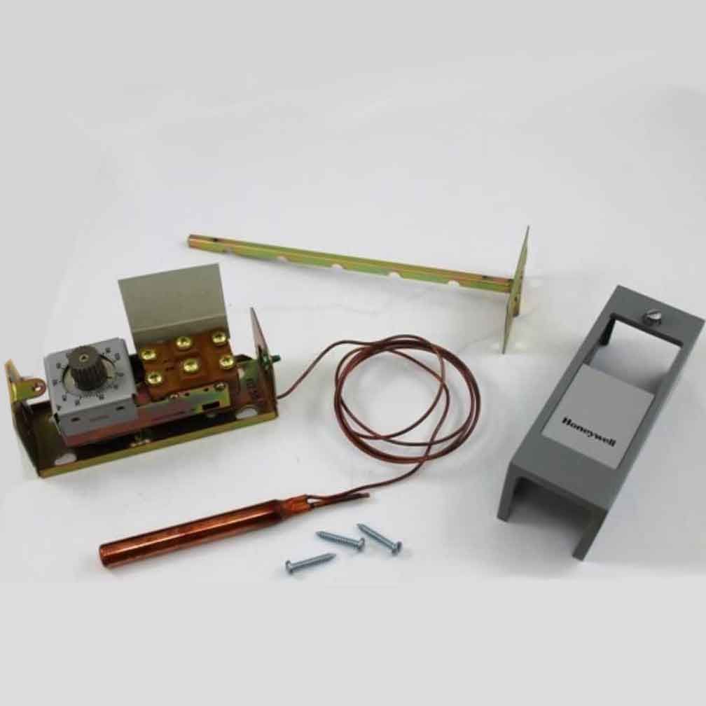 HONEYWELL Honeywell T678A1437 Temp Control 2-Stage 0-100F 5 ft Copper Bulb Holder