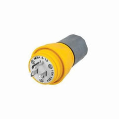 Hubbell Wiring Device-Kellems HBL14W47A HWD 1-Phase Standard Watertight Cord Mount Plug 125 VAC