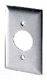 Hubbell Wiring Device-Kellems P7W Wallplate 1-Gang Single Receptacle 1.40 Opening White