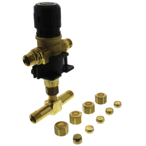 HONEYWELL Honeywell UMV500-LF/U Honeywell UMV Series 3/8 inch x 3-5/32 inch L Lead-Free Brass Universal Undersink Thermostatic Mixing Valve