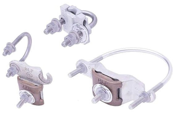 HARGER Harger Lightning & Grounding CPC1.5/2 U-Bolt Pipe Clamp 1.5 to 2 in Electro Tin-Plated Bronze