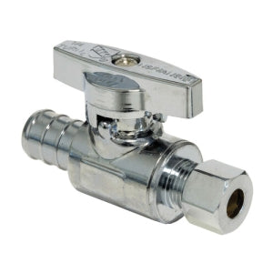 HEATLINK Heatlink 23905NLB 1/2 inches PEX × 1/4 inches O.D. No Lead Straight Ball Valve