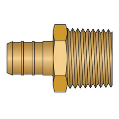 HEATLINK Heatlink 27505NL 1/2 inch x 1/2 inch PEX Male Pipe Thread No Lead Brass Adapter