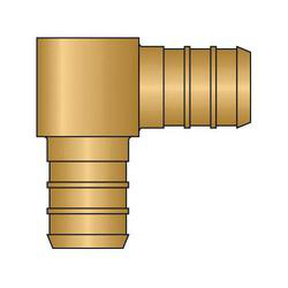 HEATLINK Heatlink 28022NL Pex No Lead Brass Elbow 3/4 Inch X 3/4 Inch 90 Degree