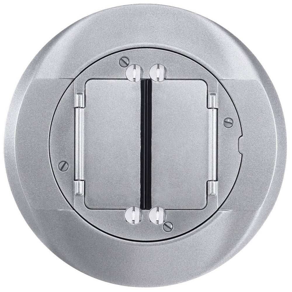 HUBBELL WIRING Hubbell Wiring Device-Kellems S1CFCAL Cast Aluminum Concrete Floor Fire Rated Poke-Through Universal Carpet Flange and Cover