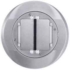 Hubbell Wiring Device-Kellems S1CFCAL Cast Aluminum Concrete Floor Fire Rated Poke-Through Universal Carpet Flange and Cover