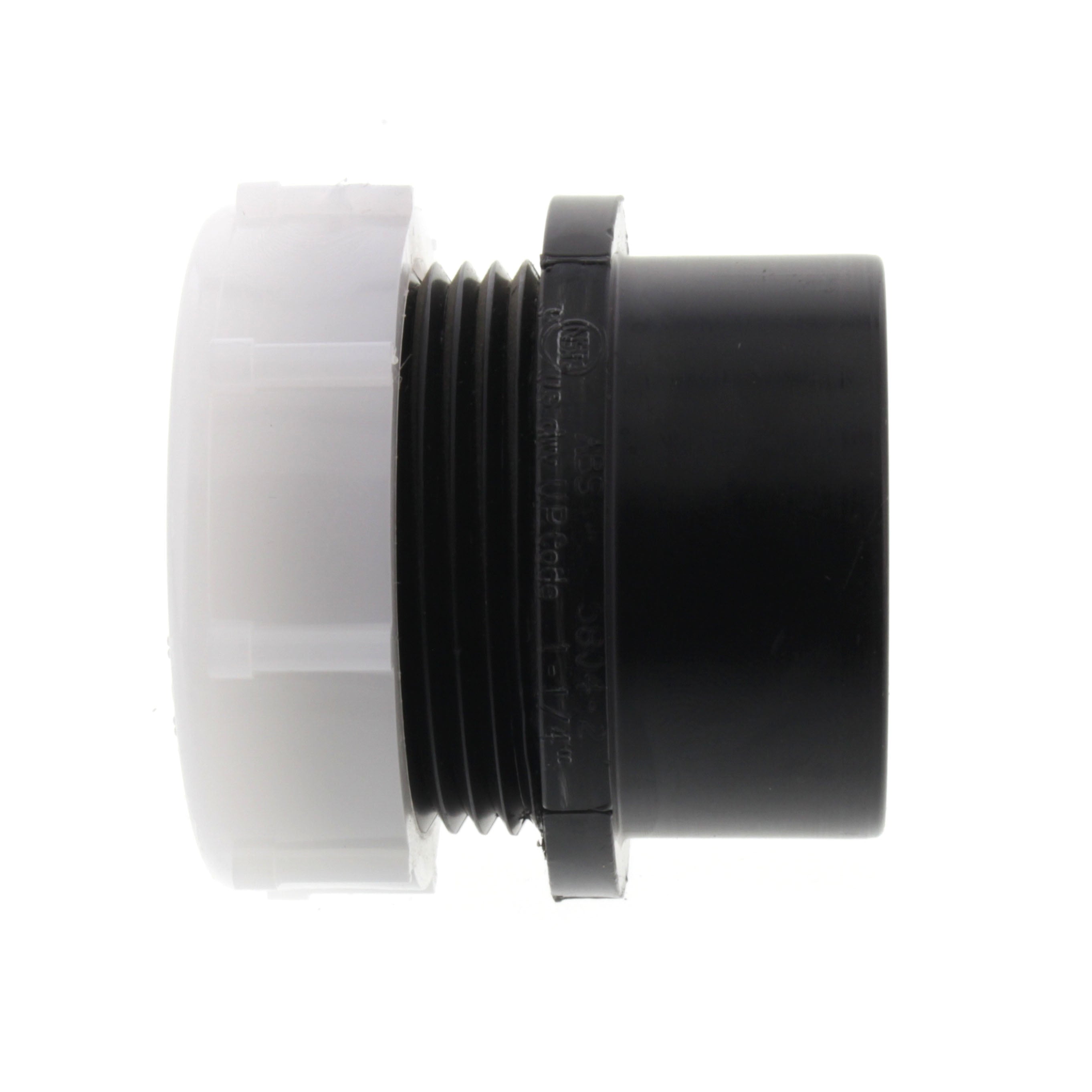 NIBCO Nibco I014500 1-1/4 Spigot x Slip Joint ABS DWV Trap Adapter with Stop 580127