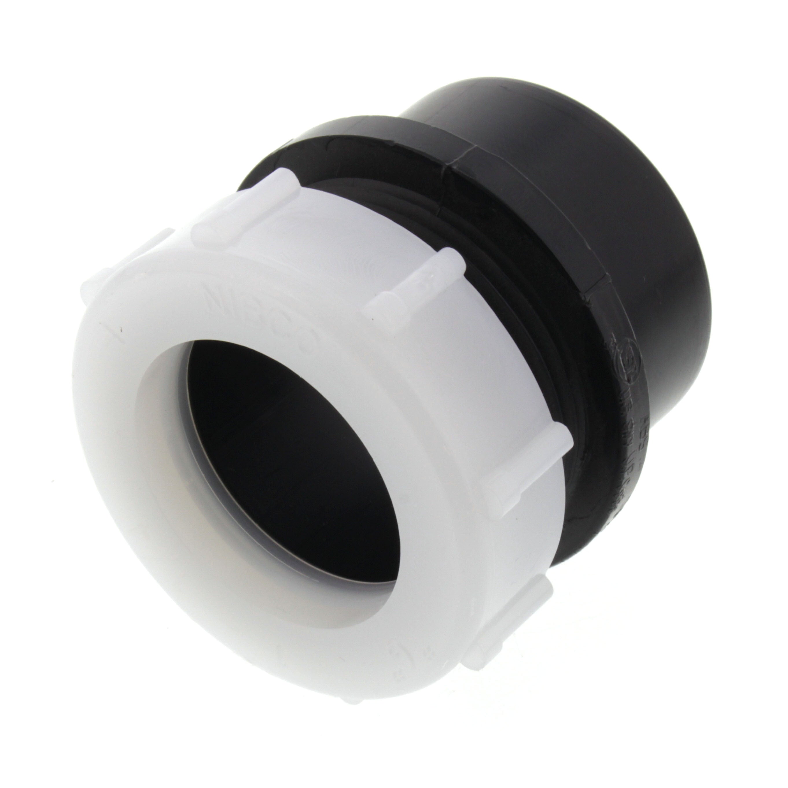 NIBCO Nibco I014500 1-1/4 Spigot x Slip Joint ABS DWV Trap Adapter with Stop 580127