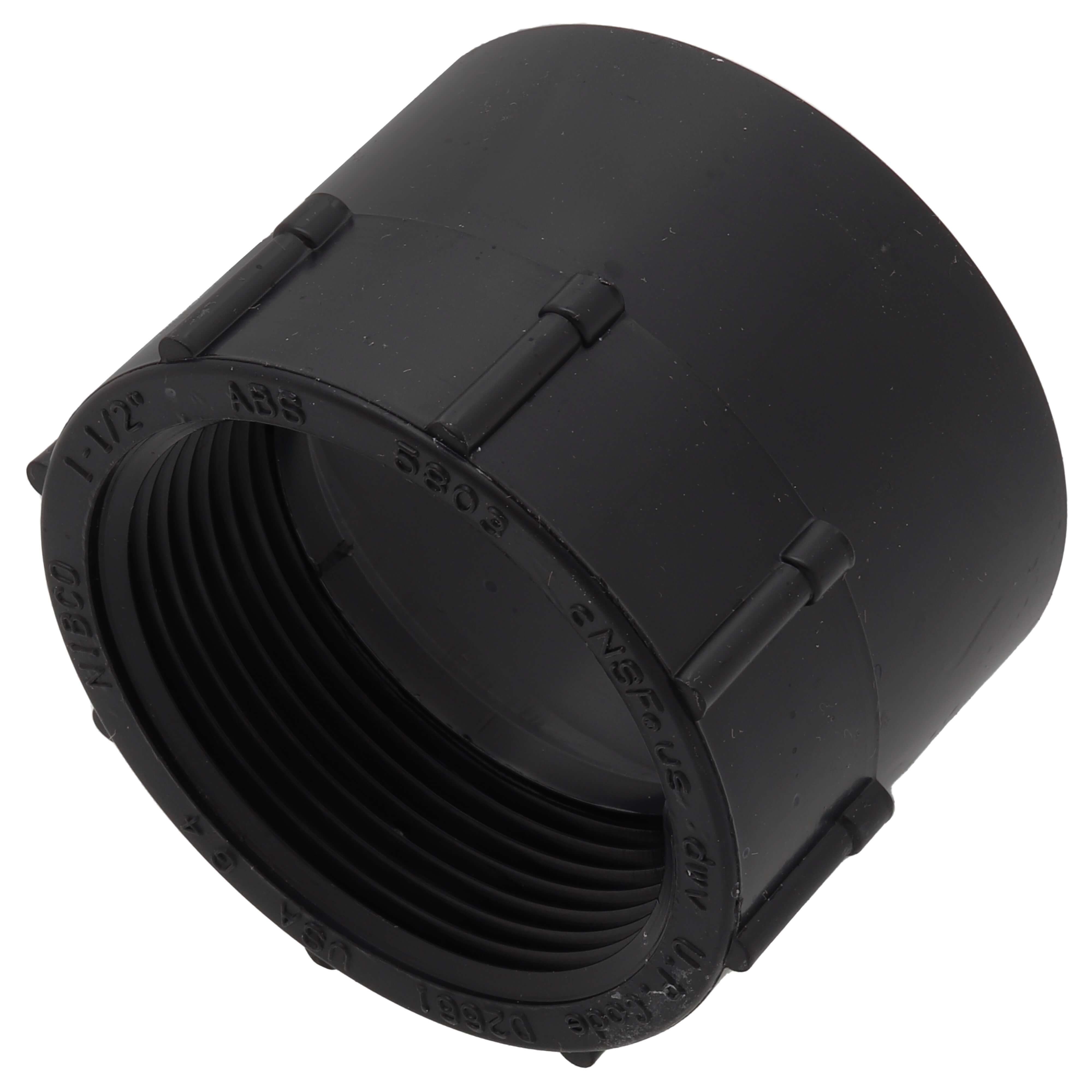 NIBCO Nibco I024500 5803 1-1/2 Hub x FIPT ABS DWV Female Adapter