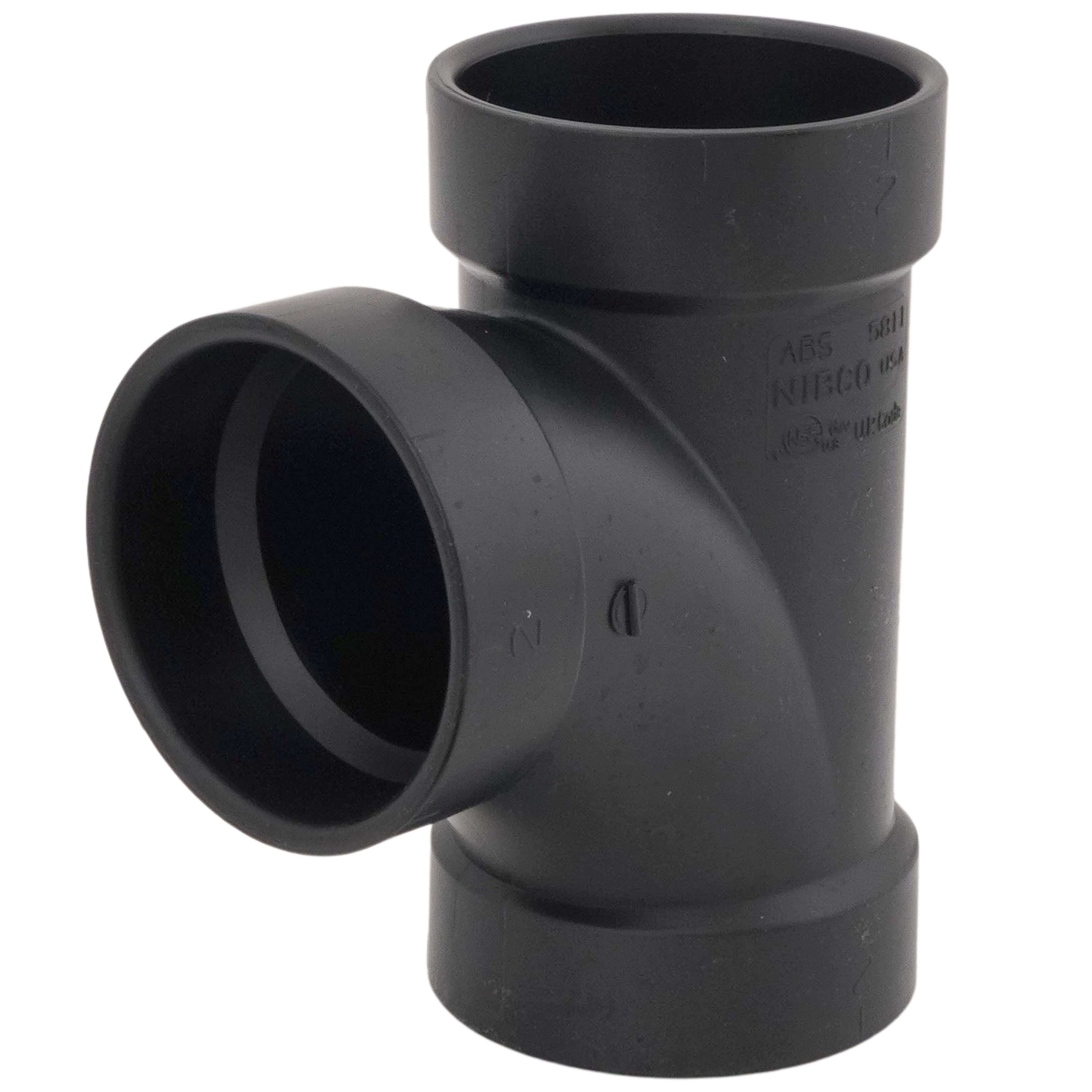 NIBCO NIBCO I098250 DWV Sanitary Tee 2 in Nominal Hub ABS