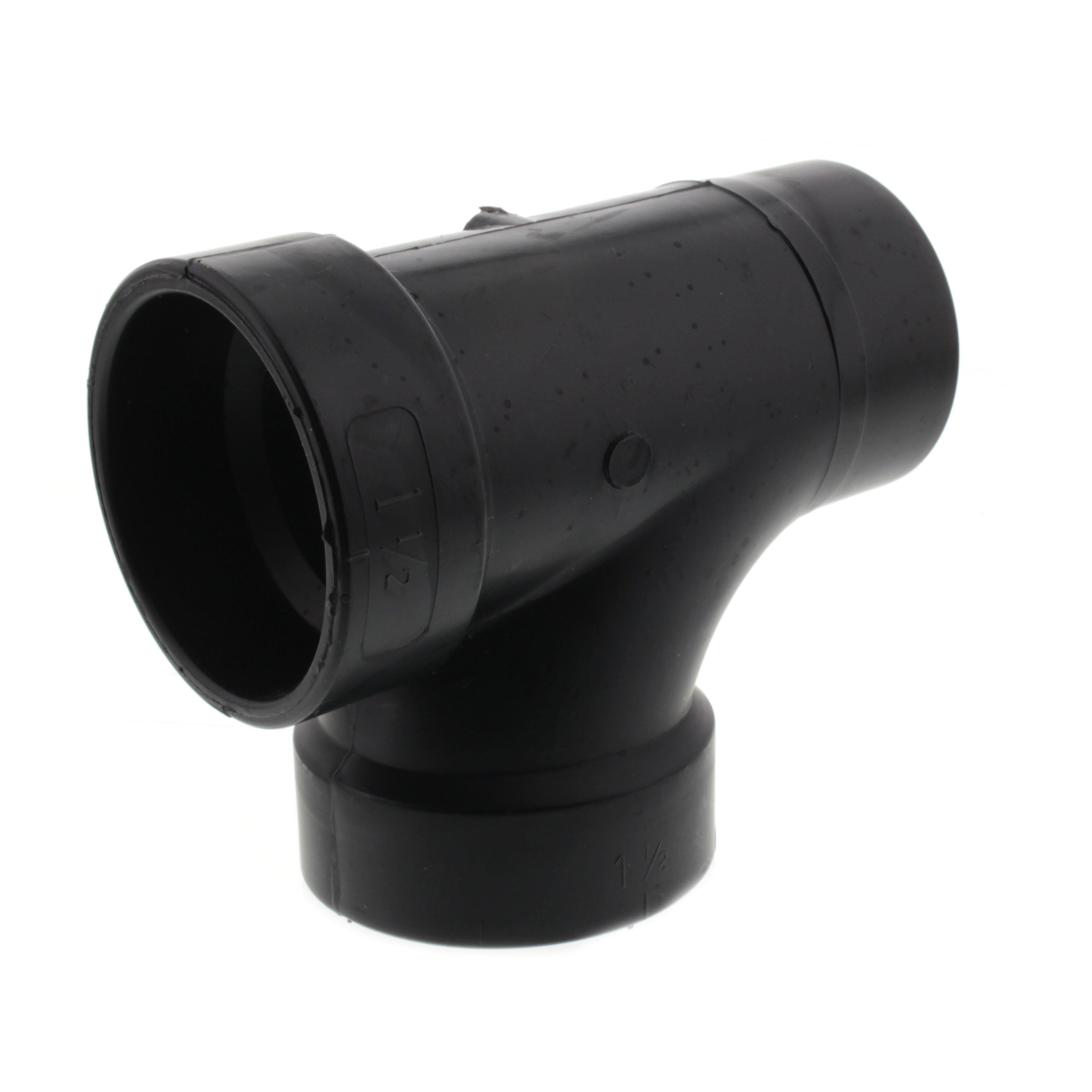 NIBCO Nibco I103000 58112 1-1/2 Spigot x Hub x Hub ABS DWV Street Tee