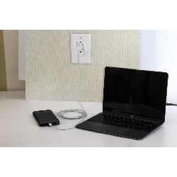 HUBBELL Hubbell USB20AC5W USB Charger Receptacle 20A 125V