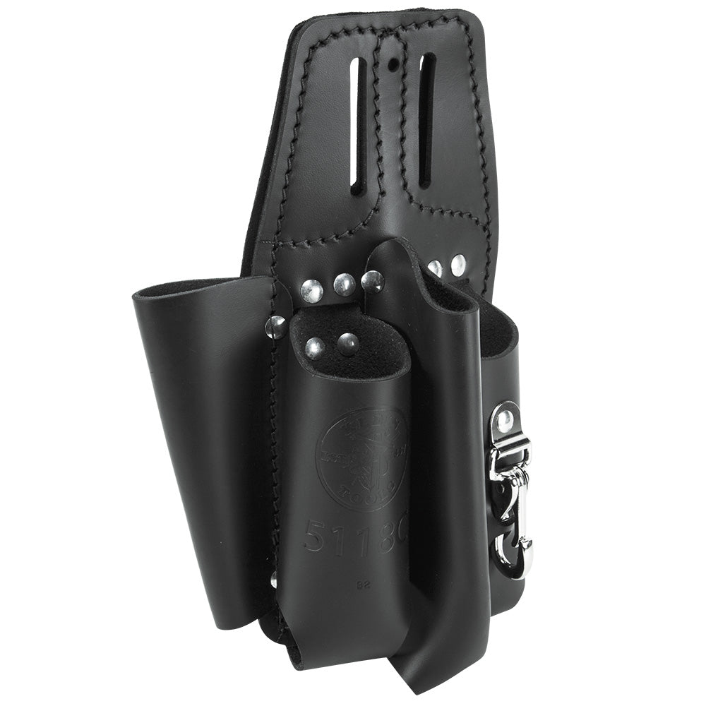 KLEIN TOOLS Klein Tools 5118C Black Leather Tool Pouch for Belts