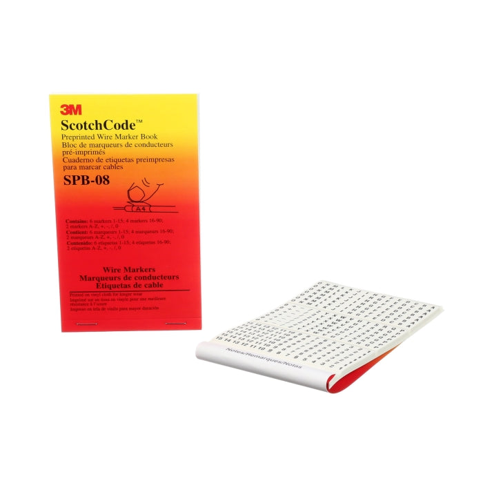 3M 3M SPB-08 Pre-Printed Wire Marker Book