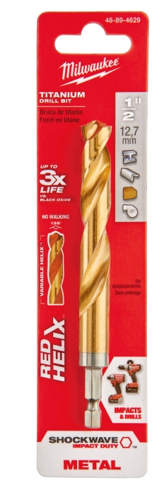 MILWAUKEE Milwaukee 48-89-4629 1/2 Titanium Shockwave Impact Duty Drill Bit