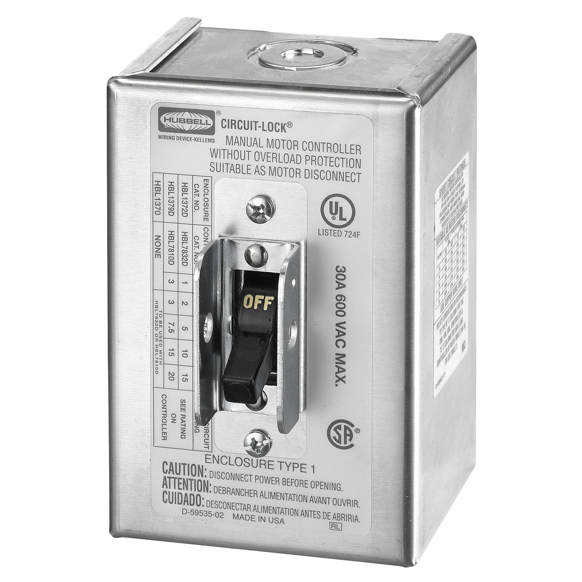 HUBBELL HBL1372D RELAYS