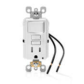 LEVITON Leviton GFSW1-KW GFCI/Switch Combo 125 VAC 15 A 1800 W