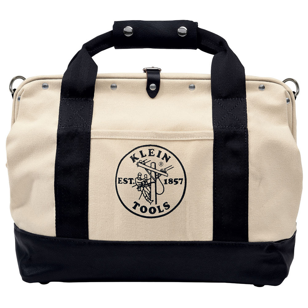 KLEIN TOOLS Klein Tools 5003-18 Tool Bag Canvas with Leather Bottom 18-Inch