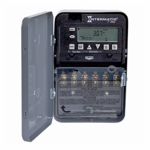 INTERMATIC Intermatic ET1725C Electronic Timer Switch 7-Day 30A Gray