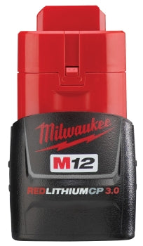 MILWAUKEE Milwaukee MILW-48-11-2430 M12 REDLITHIUM 3.0 Compact Battery Pack 12V 3.0Ah Compact Pack