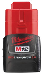 MILWAUKEE Milwaukee MILW-48-11-2430 M12 REDLITHIUM 3.0 Compact Battery Pack 12V 3.0Ah Compact Pack