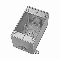 ABB ABB DIH3-1-LM Red Dot Die-Cast Aluminum Weatherproof Box 1-Gang 3 Holes 1/2 Inch