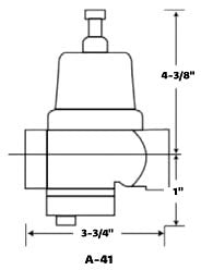 CASH-ACME Cash Acme 23099-0012 3/4 FPT x FPT 200 PSI Iron Diaphragm Non-Potable Pressure Reducing Boiler Feed Valve