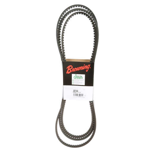 BROWNING Browning 3500980 AX144 V-Belt, Notched, 98% Efficient, EPDM, Cogged, 146.2 In OAL, AX Section Size