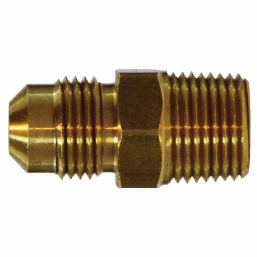 MIDLAND METAL Midland Metal 10262L Tube Adapter 3/8 x 1/8 45deg Flare- Tube To Mpt