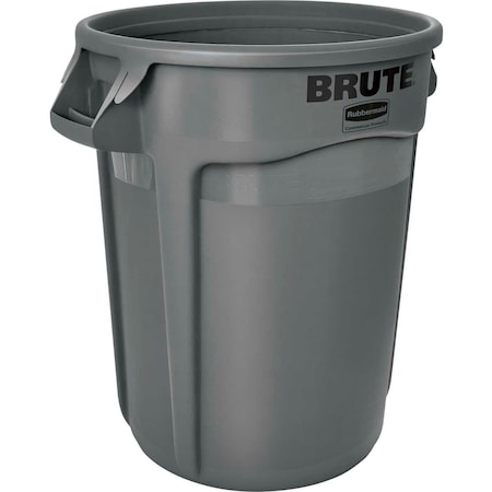 RUBBERMAID Rubbermaid FG263200GRAY Brute 32 Gallon Container Gray