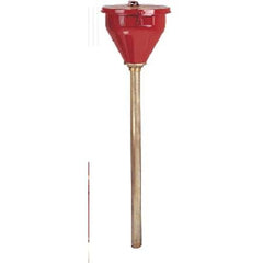 Justrite 8207 Safety Drum Funnel 6 in Brass Flame Arrestor 2 in Drum Bung