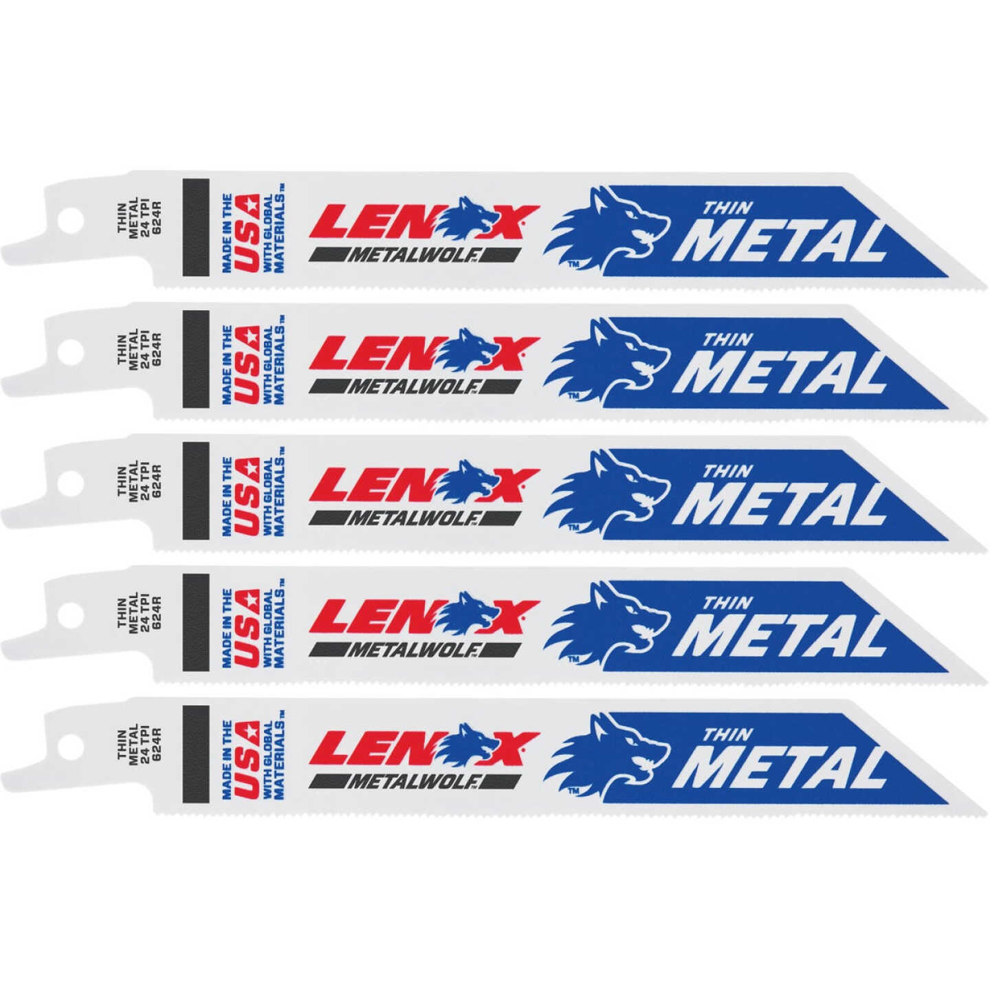 LENOX LENOX 20568624R-OBS MULTIWOLF WAVE EDGE 6 In. 24 TPI Thin Metal Reciprocating Saw Blade