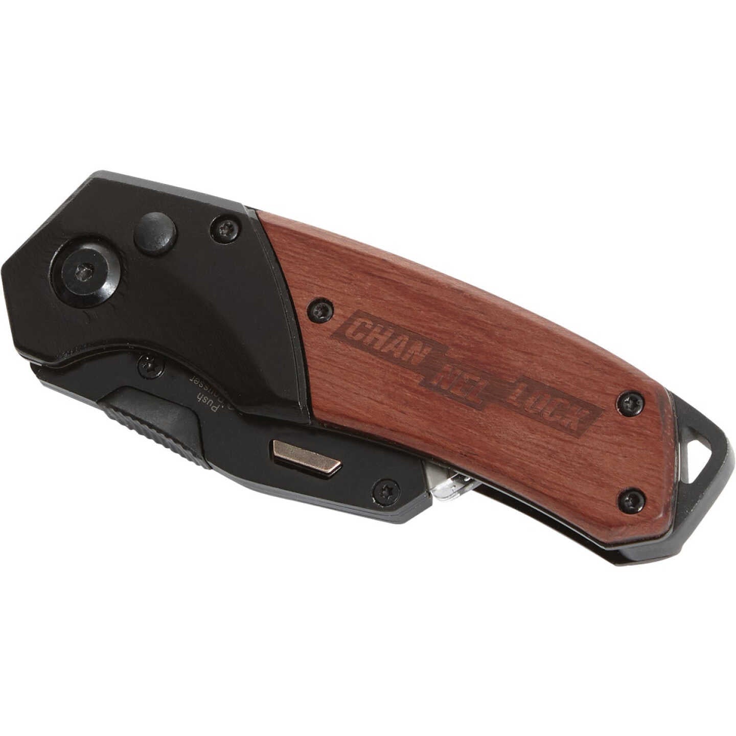 CHANNELLOCK Channellock GS19017 Wood Grip Folding Utility Knife (4-1/4 In.)