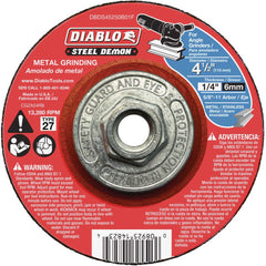 DIABLO Diablo 369739 Steel Demon Type 27 Metal Grinding Cut Off Wheel 4-1/2 in x 1/4 in x 5/8 in-11