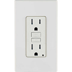 LEVITON Leviton RN2-GFTR1-0KW SmartLockPro Self-Test Tamper Resistant GFCI Outlet 15A 125V (1-Pack) LVTRN2GFTR10KW