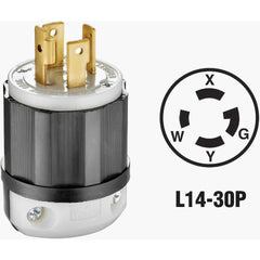 LEVITON Leviton R61-02711-0BX L14-30P locking cord plug 30A 125/250V (1 pack) 021-02713-0PB