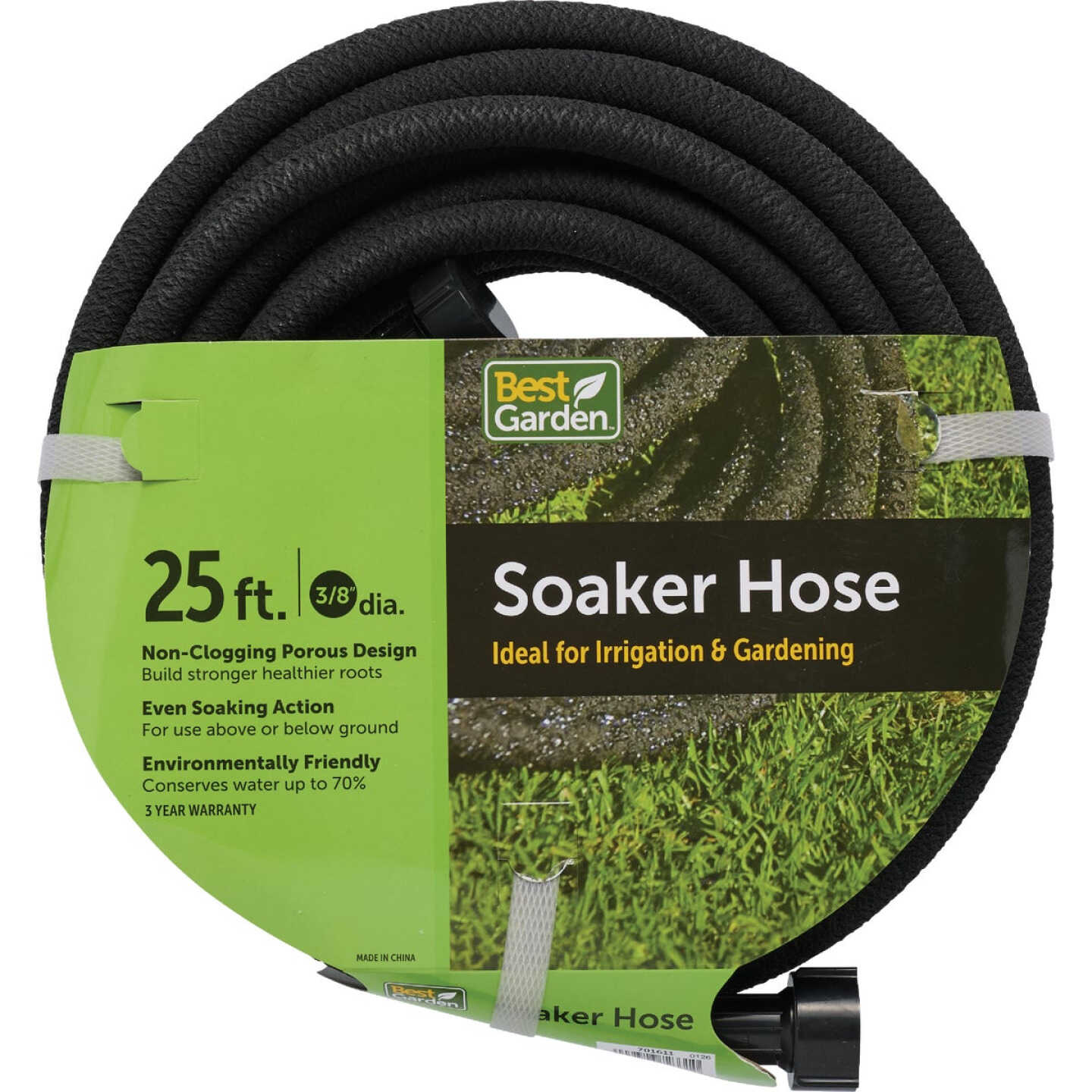 BEST GARDEN Best Garden 701611 3/8 in. dia. x 25 ft. soaker hose (25 ft)