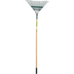 BEST GARDEN Best Garden EMX-22-DIB 22 in. Steel Leaf Rake 48 in. Handle (22-Tine)