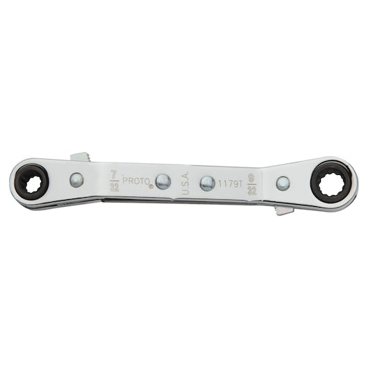 PROTO Proto J1179T Offset Double Reverse Ratchet Wrench (7/32 x 9/32 12 Point)